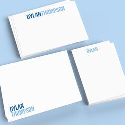 Two Toned Modern Flat Note Card Collection